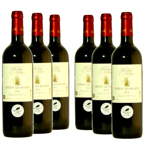 Promotion 6 bouteilles Château les Rigalets Cuvée Prestige 2007 AOC Cahors