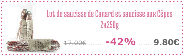 Lot de 2 saucissons