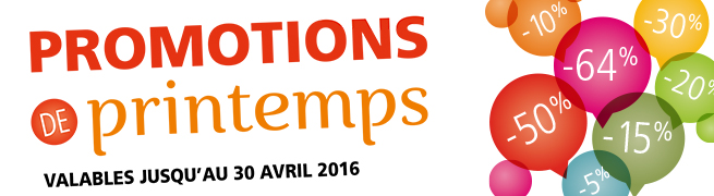 Promos Printemps 2016