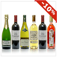 Lot de 6 vins Spécial Repas de fêtes 6x75cl soit 450cl