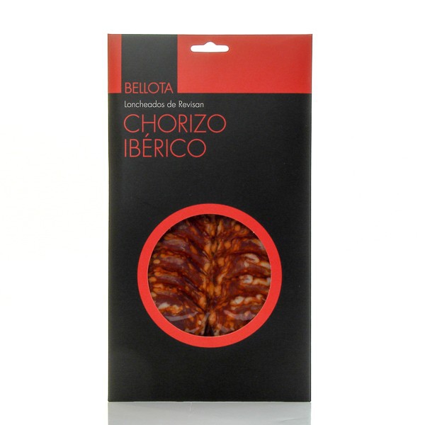 Chorizo extra ibérique Bellota sous vide coupé au couteau 100g