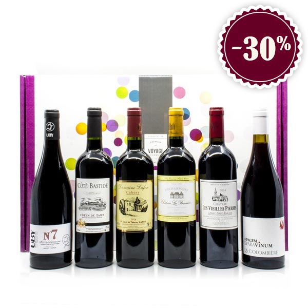 Lot de 6 Bouteilles de Vin Spécial Fête des Pères 6x75cl :