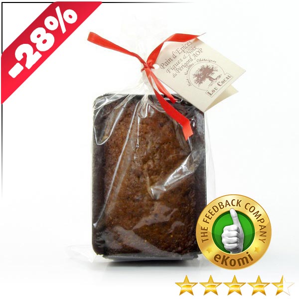 Pain d'épices artisanal Figues et Noix (200g)