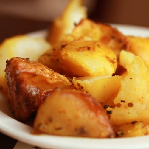 Pommes de Terre Sarladaises cuisinés aux cèpes et à la graisse d'oie