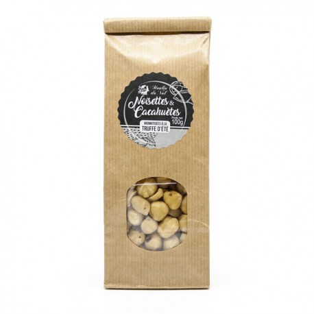 Sachet de Noisettes et Cacahuètes Aromatisées à la Truffes d'Été 100g