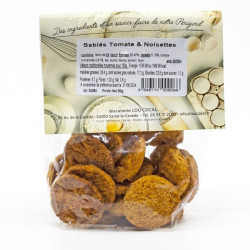 Sablés Artisanaux Tomate et Noisettes 80g