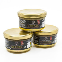 Lot de 3 Blocs de Foie Gras de Canard 120g soit 360g