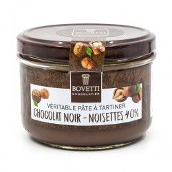 Pâte à tartiner véritable Chocolat Noir et Noisettes, sans huile de palme et sans gluten