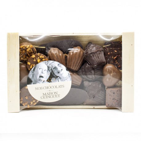 Cagette assortiment de chocolat Guinguet 240g
