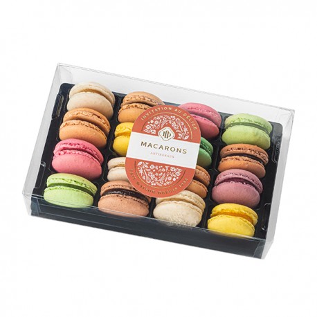 Coffret 16 macarons frais artisanaux Lucy Borie 330g