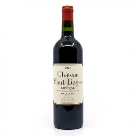 Château Haut Bages Libéral AOC Pauillac 5ème Grand Cru Classé 2021 Bio 75cl