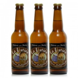 Lot de 3 Bières Artisanales du Périgord à la Noix Brasserie la Lutine BIO 33cl