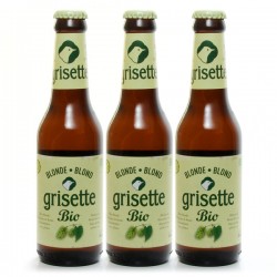 Lot de 3 Bières Belgique Grisette Blondes BIO et Sans Gluten 25cl