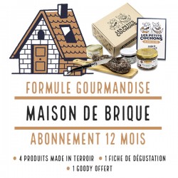 Box de Charcuteries Les Petits Cochons "Maison de Brique" Formule Gourmandise 12 mois