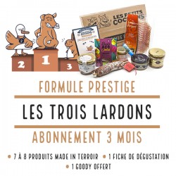 Box de Charcuteries Les Petits Cochons "Les Trois Lardons" Formule Prestige 3 mois