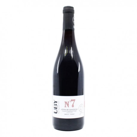 Domaines UBY N°7 Merlot Tannat IGP Côtes de Gascogne Rouge 2024 75 cl