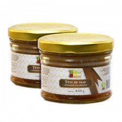 Lot de 2 Têtes de Veau Artisanales en Conserve 350g