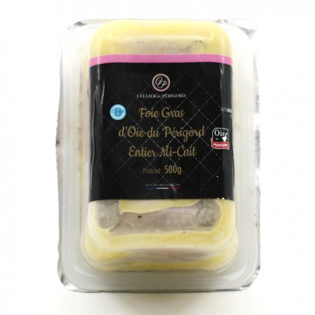 Foie Gras d'Oie du Périgord Entier mi-cuit 500g