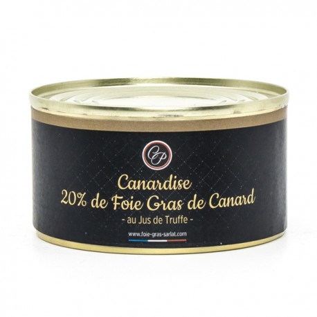 Canardise au jus de Truffe 20% Foie Gras 130g
