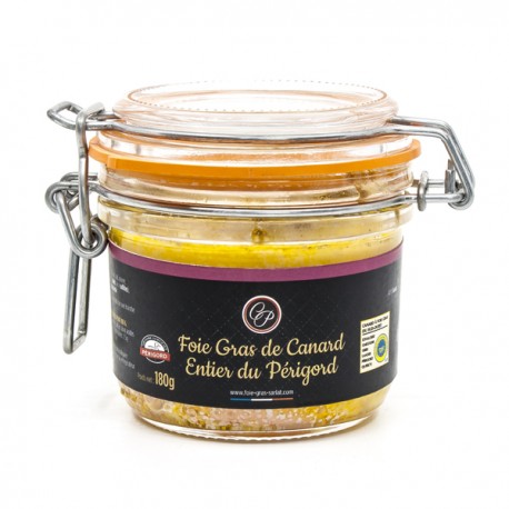 Foie gras de Canard Entier IGP Périgord 180g