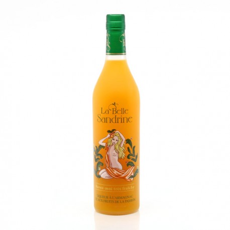 Liqueur à l'Armagnac et aux fruits de la passion La Belle Sandrine 16° 70cl