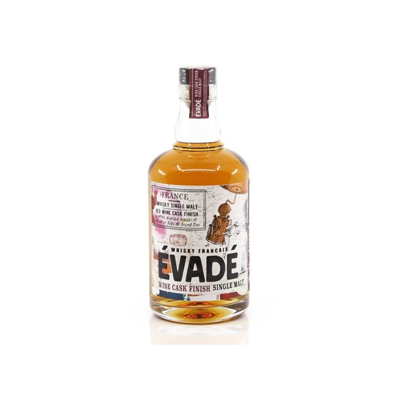 Whisky France Evadés single malt Red Wine Cask Finish 43° 70cl sous étui