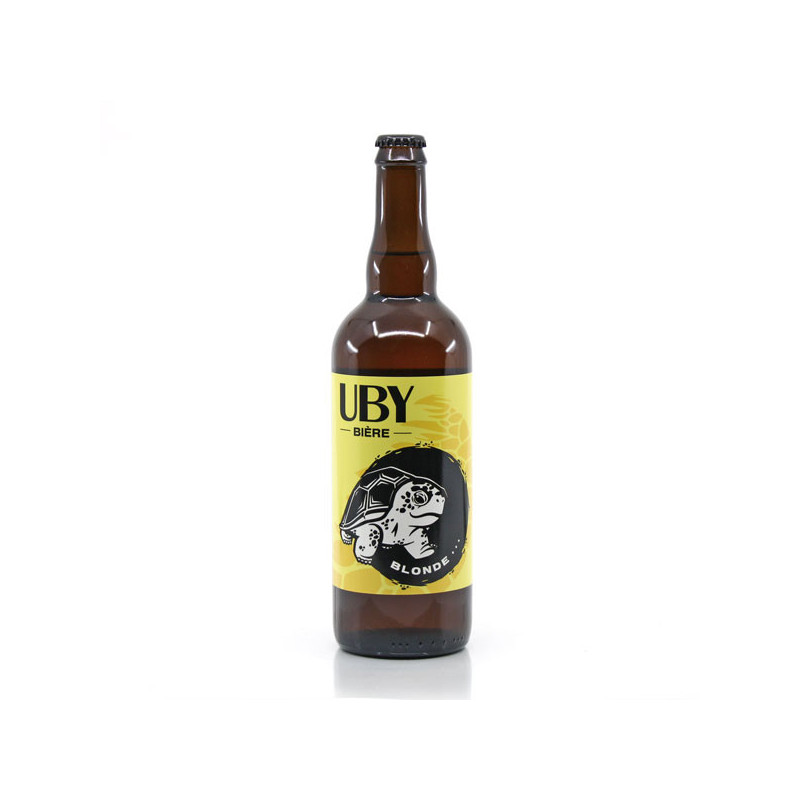 Bière blonde artisanale Domaine UBY 5.5° 75cl Bière blonde artisanale Domaine UBY 5.5° 75cl