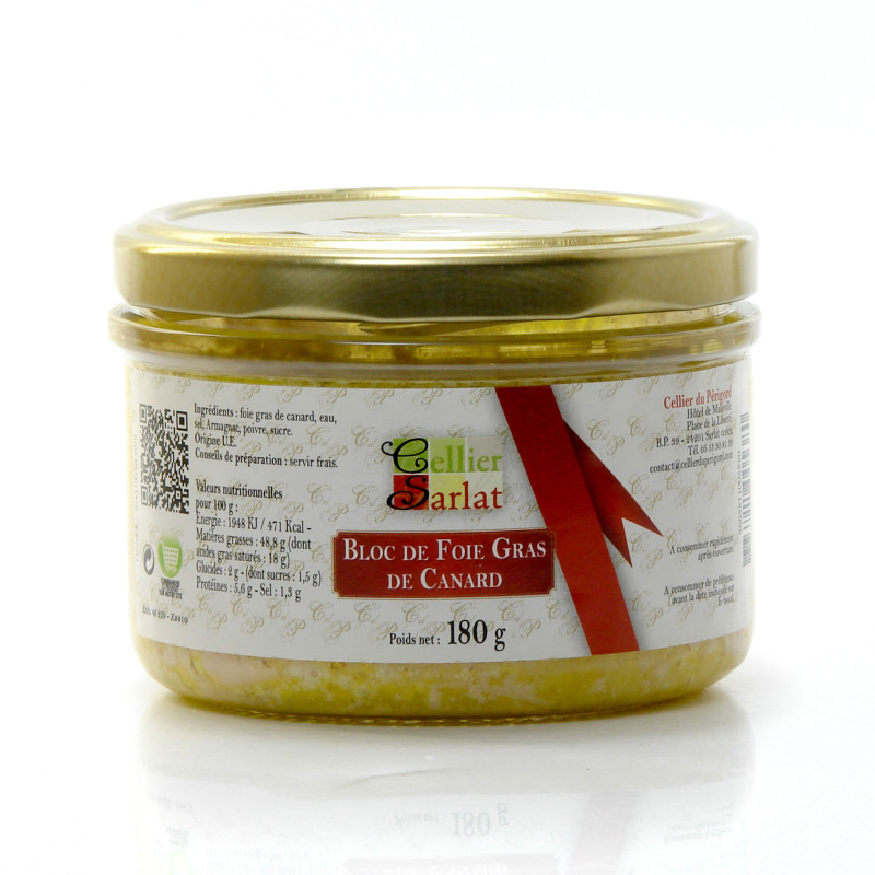 Bloc De Foie Gras De Canard 180g Twist Off Bloc De Foie Gras De Canard 180g Twist Off