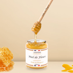 Cadeau de Rapidité : Miel du Périgord Crémeux + Cuillère à Miel en bois