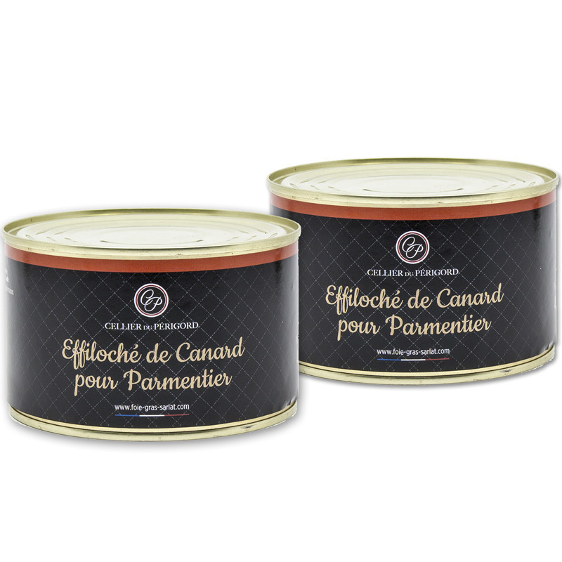 Lot de 2 Effilochés de Canard pour Parmentier 400g soit 800g