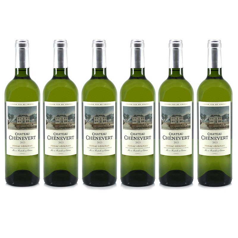 Promotion de 6 Bouteilles Château Chênevert AOC Pessac Léognan Blanc 2023 75cl