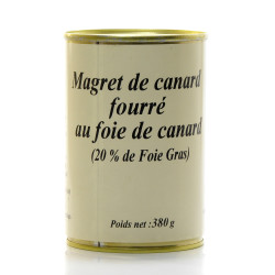 Magret de Canard Fourré au Foie Gras 20% Foie Gras 380g