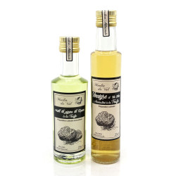 Assortiment de Vinaigre et Huile de Pépins de Raisins Aromatisées à la Truffe 25cl