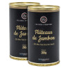 Lot de 2 boites de Flûteaux de Jambon au Foie de Canard 2x200g