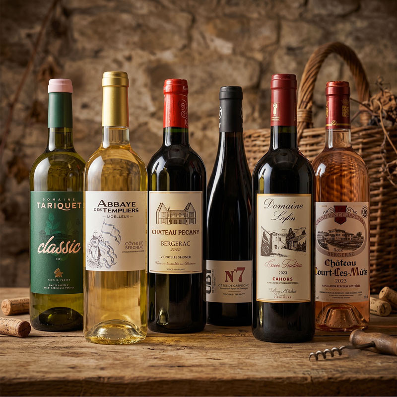 Pack Découverte 6 Vins Découverte du Sud Ouest