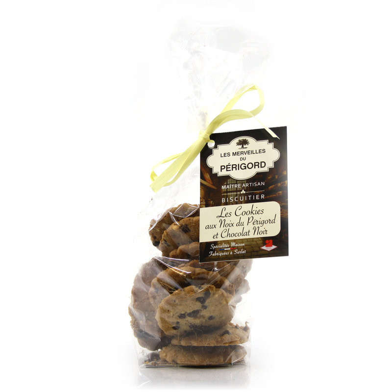 Cookies Artisanaux aux Noix du Périgord et Chocolat Noir 120g