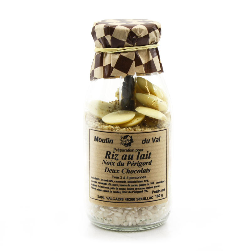 Préparation pour Riz au Lait aux Noix et aux Deux Chocolats 160g