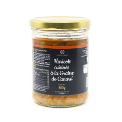 Haricots Blancs Cuisinés à la Graisse de Canard 600g