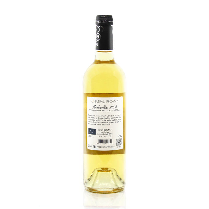 Château Pecany AOC Monbazillac BIO 2025 75cl