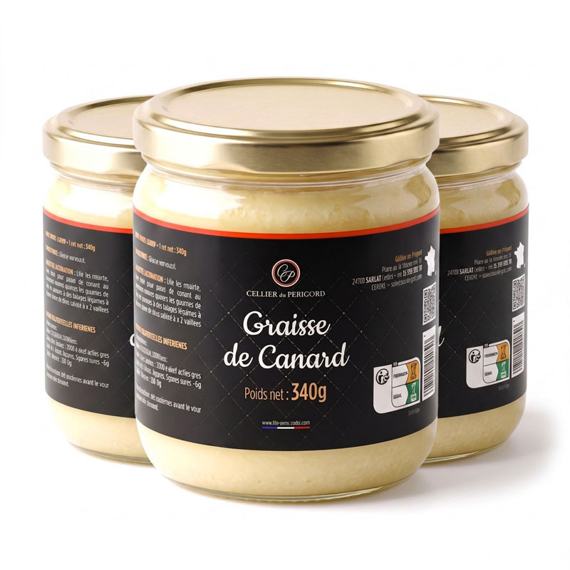 Graisse de canard 3x340 g soit 1020g
