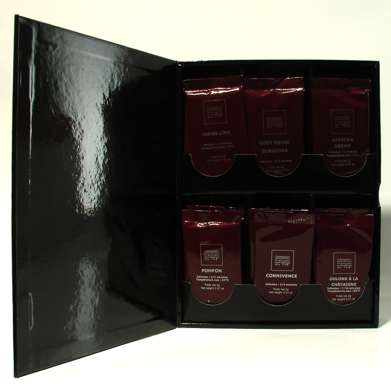 Coffret Découverte 6 variétés Thés et Rooibush aromatisés