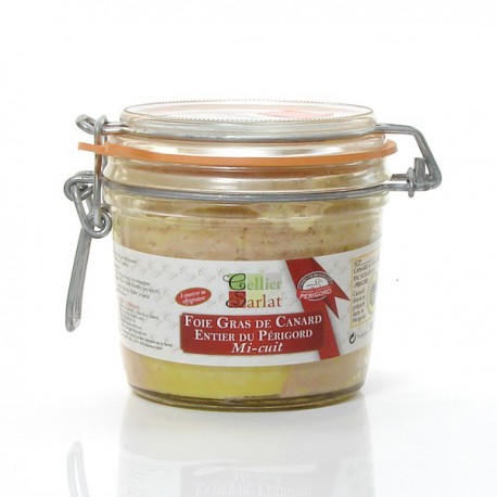 Foie Gras de Canard Entier mi-cuit IGP Périgord, 300g