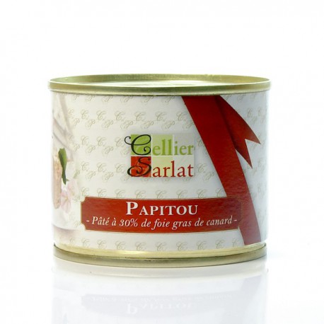 Papitou Pâté à 30% de Foie Gras de Canard 200g