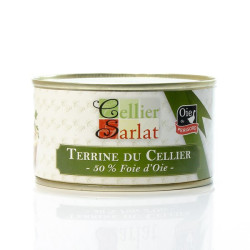 Terrine du Cellier du Périgord, pâté au foie gras d'oie 50%