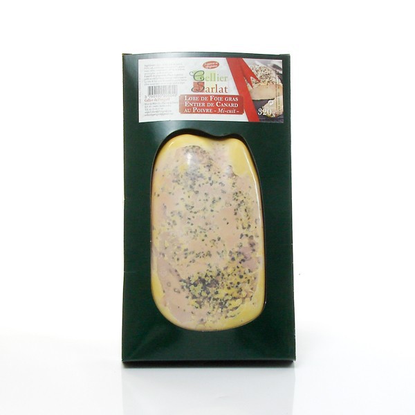 Lobe de foie gras de canard cru déveiné 390g +/-65g - Cellier du Périgord