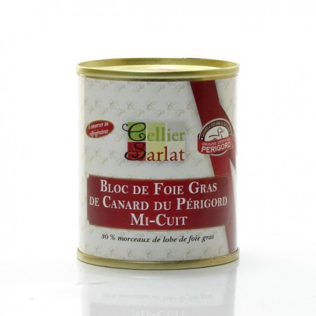 Bloc de Foie Gras de Canard mi-cuit IGP Périgord 130g