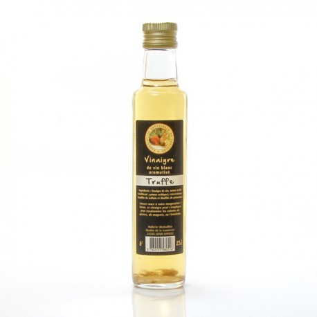 Vinaigre de vin blanc aromatisé à la Truffe, 25cl