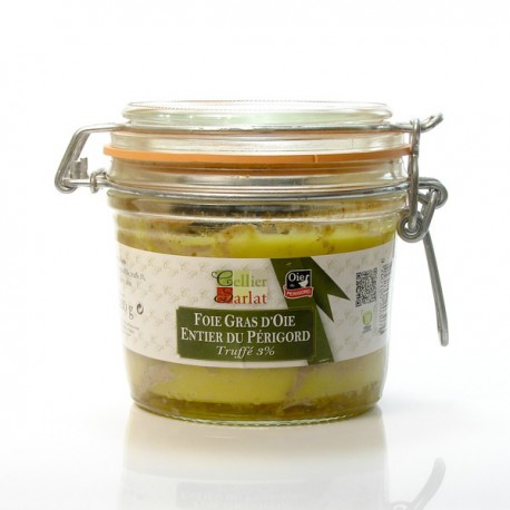 Foie Gras d'Oie Entier Truffé 3% Origine Périgord, 320g