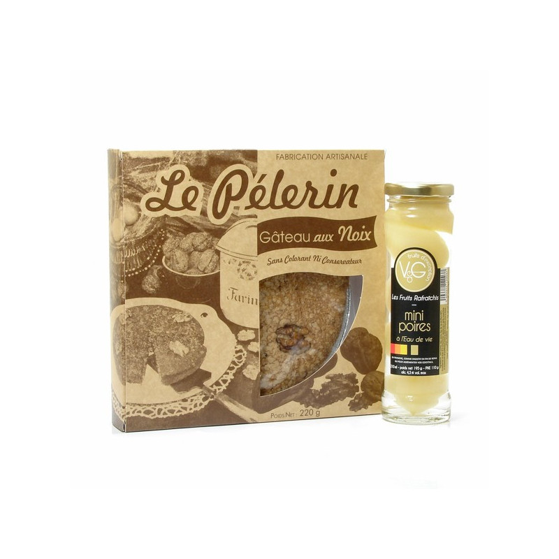 Gateau aux Noix 220g et Mini-Poires 21cl