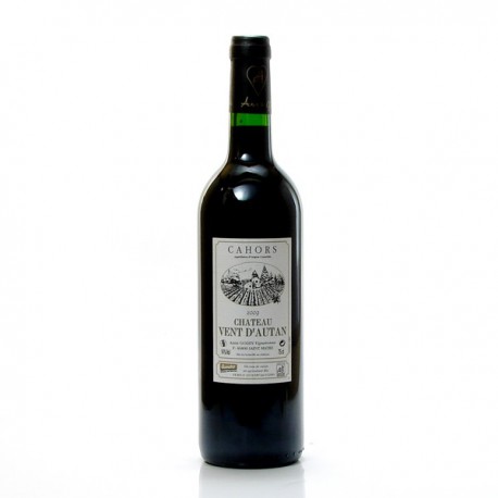 Château Vent d'Autan AOC Cahors rouge certifié en Biodynamie 2009, 75cl